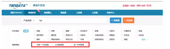 dcbox小金库,商情发现,tendata,一键搜索,外贸企业,外贸通,客户开发